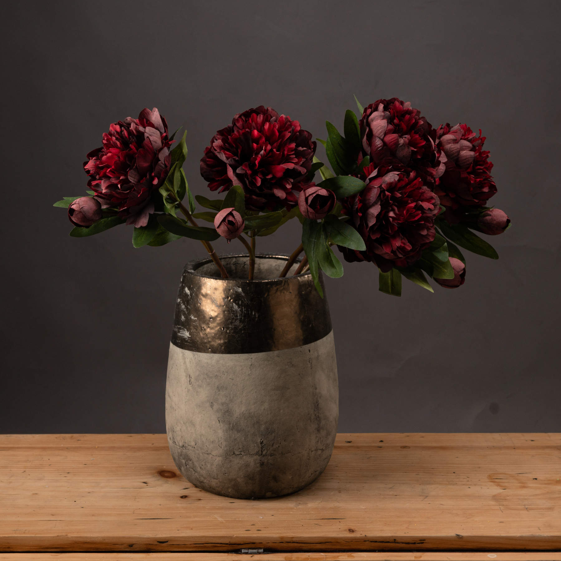 Single Burgundy Peony Rose