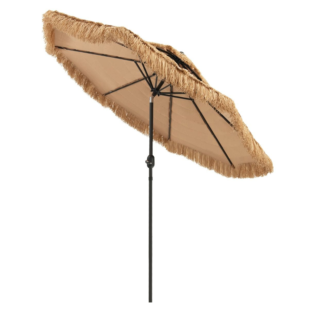 Hawaiian Style Hula Patio Beach Umbrella with 8 Ribs