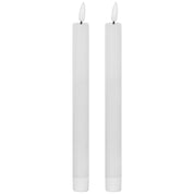 Luxe Collection Natural Glow S/ 2 White LED Dinner Candles