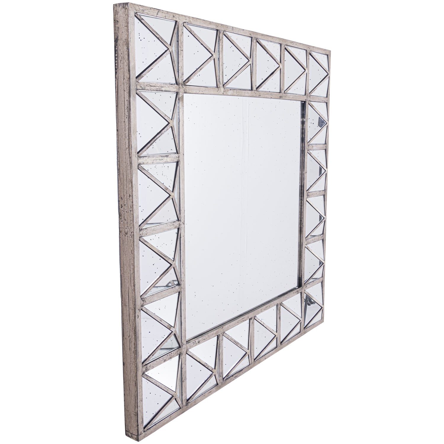 Augustus Detailed Triangulated Wall Mirror