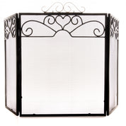 Chrome Topped Three Fold Fire Screen