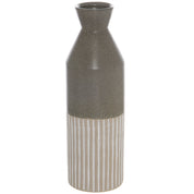 Mason Collection Grey Ceramic Ellipse Tall Vase