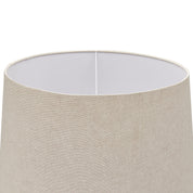 Delaney Grey Droplet Floor Lamp With Linen Shade