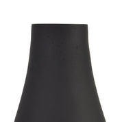 Black Tapered Glass Vase