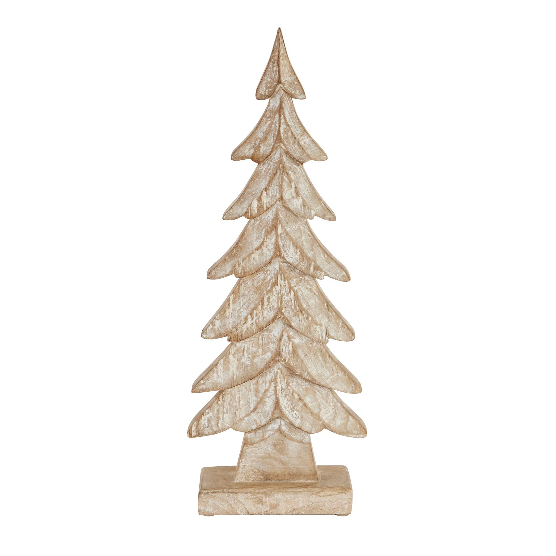 Carved Wood Large Christmas Tree