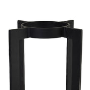 Tall Black Hurricane Lantern