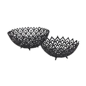 Black Cast Large Lattice Bowl