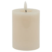 Luxe Collection Melt Effect 3x4 Taupe LED Wax Candle