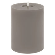 Luxe Collection Melt Effect 6x8 Grey LED Wax Candle