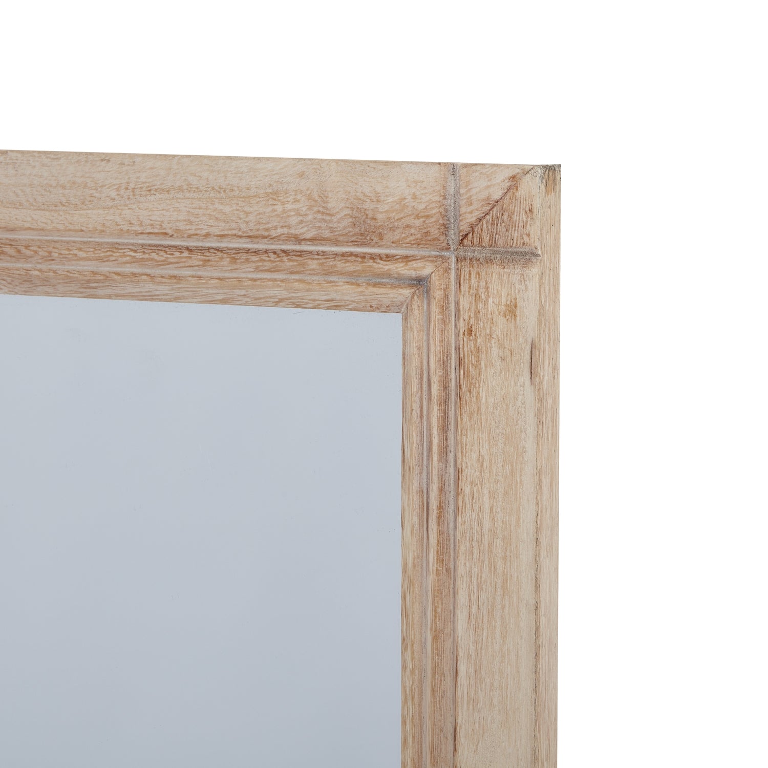 Washed Wood Large Window Mirror