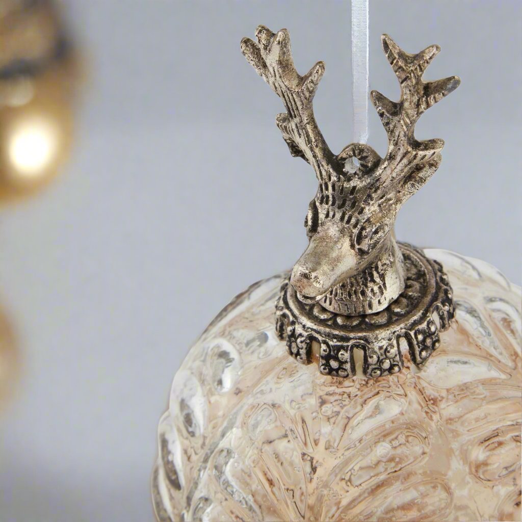 Coffee Ombre Collection Stag Bauble