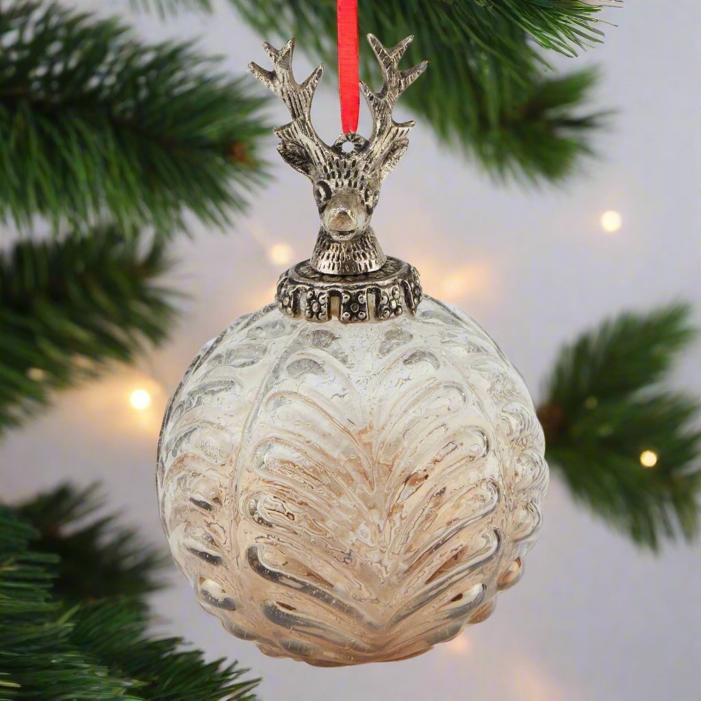 Coffee Ombre Collection Stag Bauble