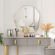 Irregular Wall Mirror Asymmetrical Mirror with Expansion Screws