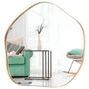 Irregular Wall Mirror Asymmetrical Mirror with Expansion Screws