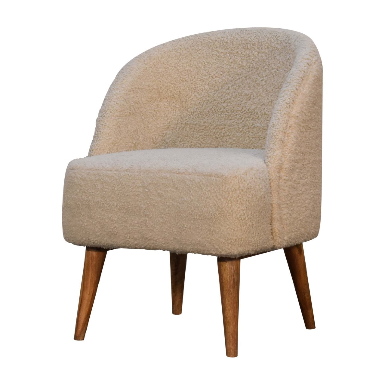 Cream Boucle Tub Chair