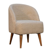 Cream Boucle Tub Chair