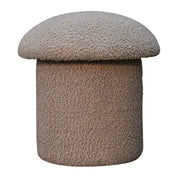 Mud Boucle Mushroom Footstool