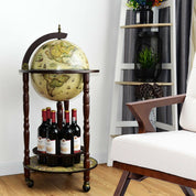 Wooden Globe Drinks Cabinet with Italian Styling