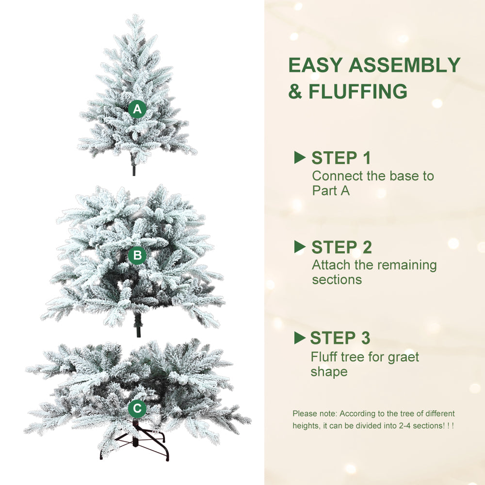 5FT 6FT 7FT Chritsmas Tree Artificial Christmas Tree Stimulated Fluffy Trees PVC Home Party Garden Decorative Xmas Ornaments